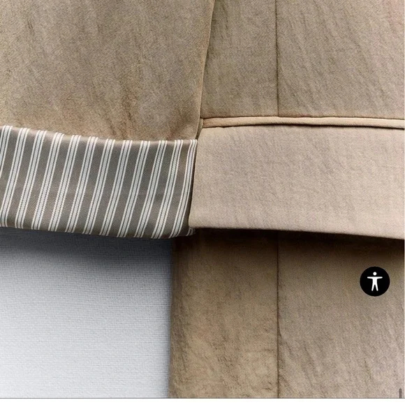 New (w/o tag)  CONTRASTING ROLLED UP SLEEVE BLAZER 🪴- price is firm🪴 - Picture 6 of 8